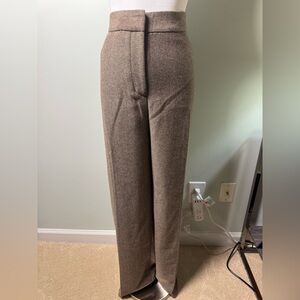 Chicos Black Label Tweed Wide Leg Trousers Size 14 NWT